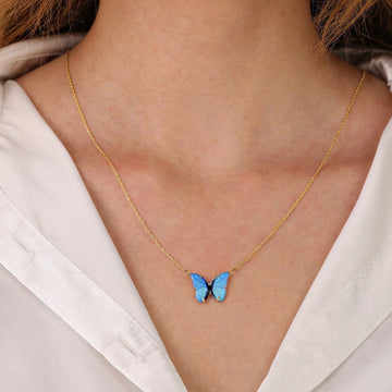 Butterfly Gold Plated Stylish Necklace